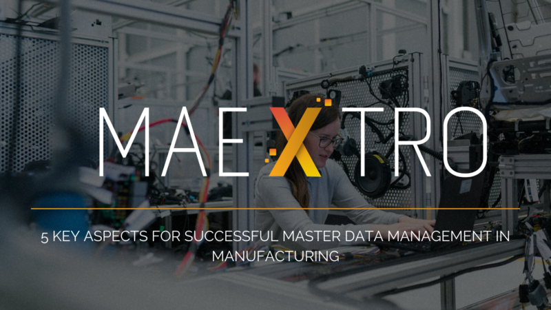 successful master data management in manufacturing